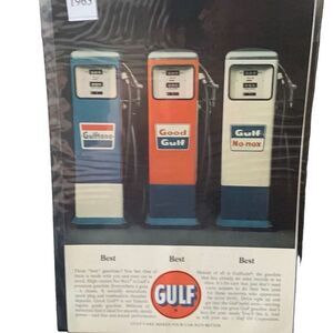 Vintage 1963 Gulf Gas & Oil Best Best Best Ad Advertisement